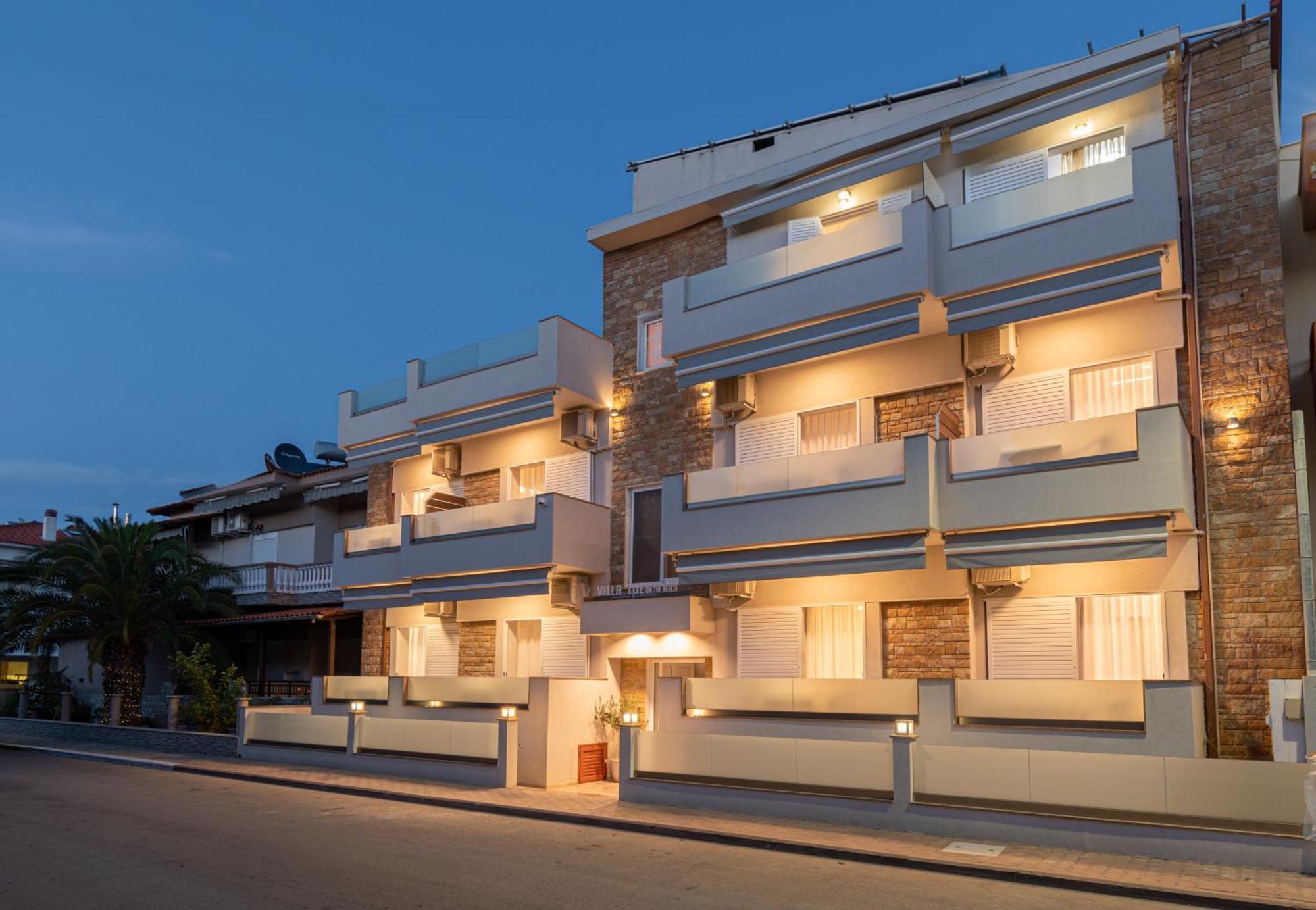Villa Zoe On The Beach Sarti Exterior foto