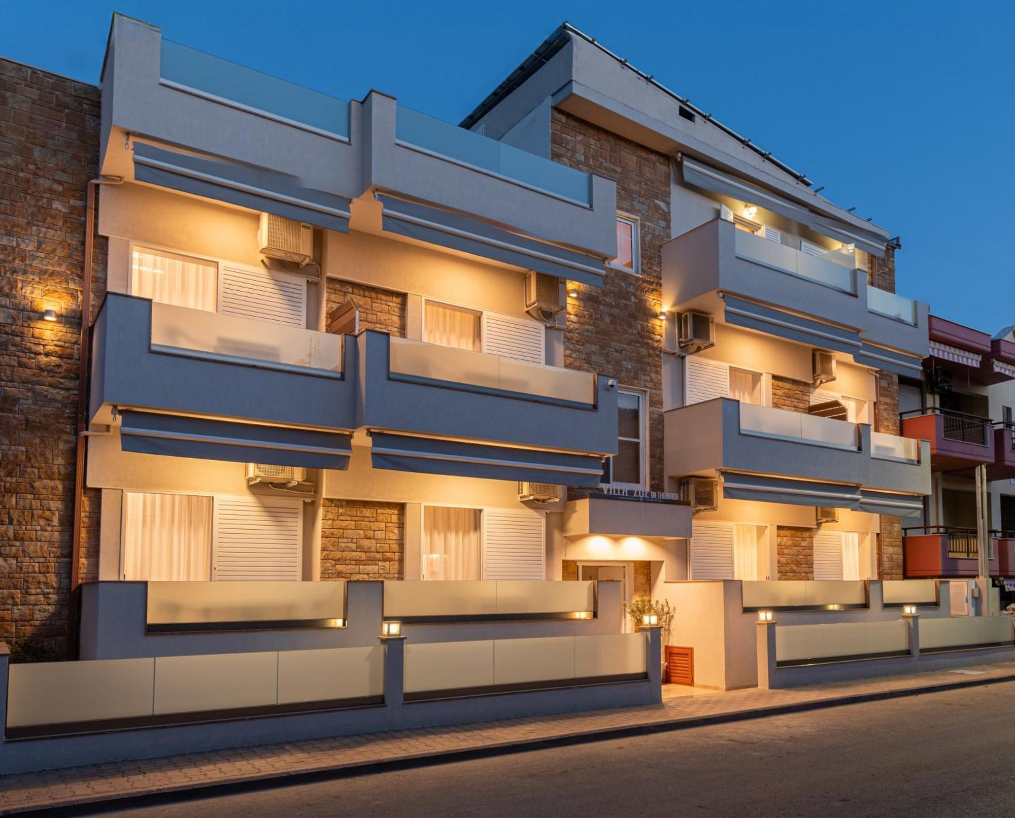 Villa Zoe On The Beach Sarti Exterior foto